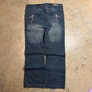 Unbranded Men's Navy and Blue Jeans
